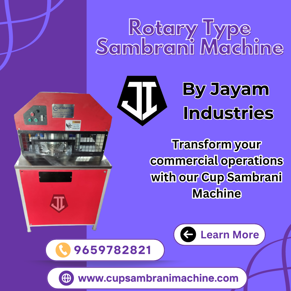 Rotary Type Cup Sambrani Machine Manufacturer – Jayam Industries